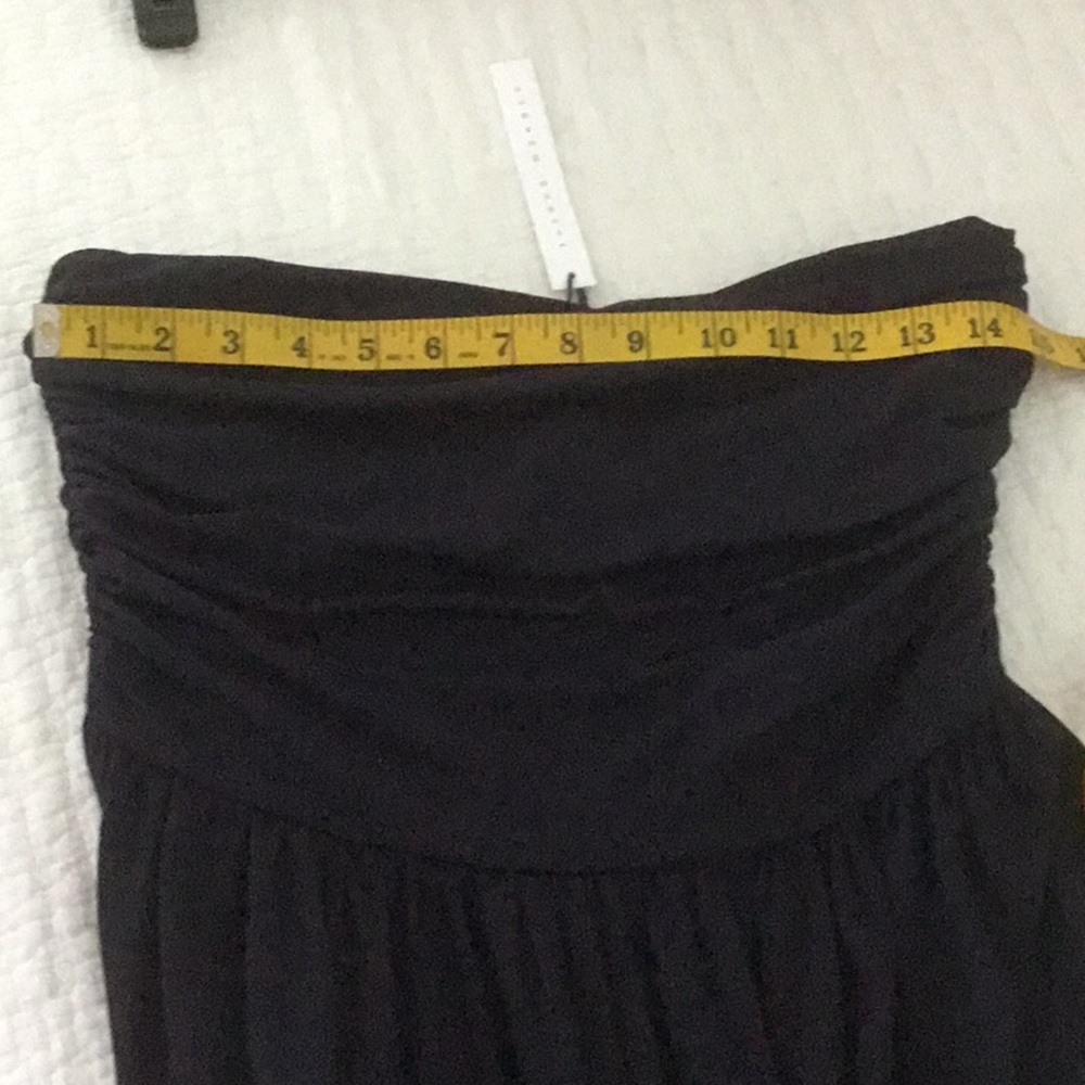 Susana Monaco Midnight Ruched Strapless Jumpsuit - Medium - Picture 9 of 9